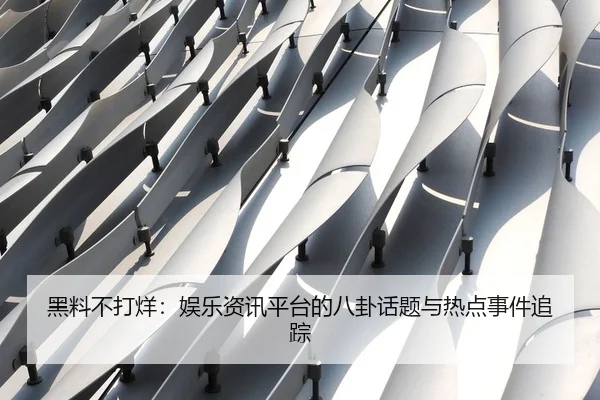 黑料不打烊：娱乐资讯平台的八卦话题与热点事件追踪（51cg1）